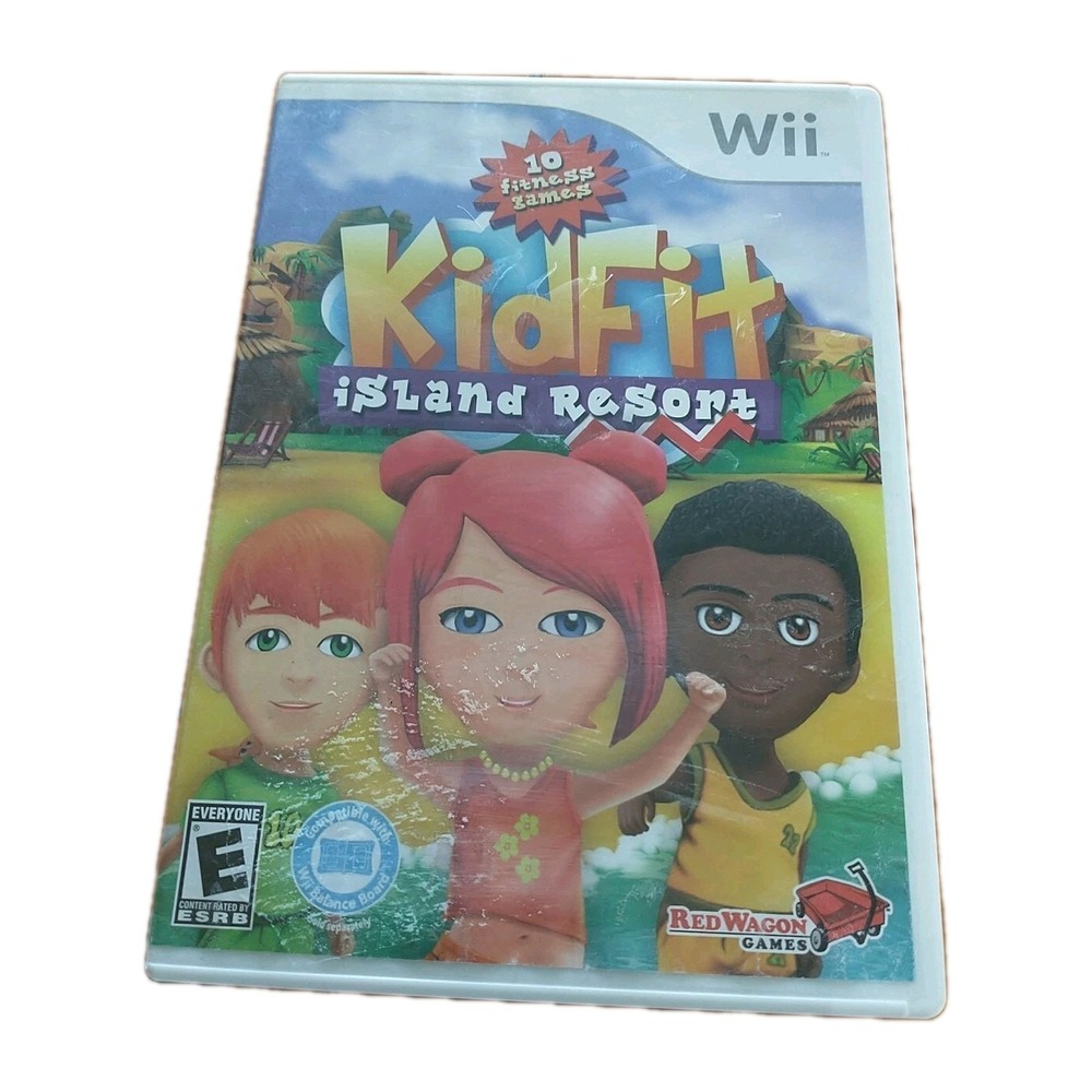 Kid Fit Island Resort Nintendo Wii Red Wagon Games Action Adventure Fitness E